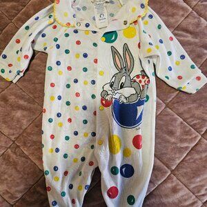 Y2K Vintage Looney Tunes baby pjs